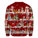 English Bulldog - Snow Christmas - Premium Sweater