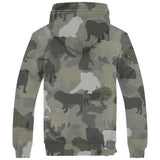 English Bulldog Camo Fleece Hoodie