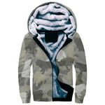 English Bulldog Camo Fleece Hoodie