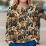 English Cocker Spaniel - Full Face - Premium Sweater