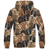 English Cocker Spaniel Full Face Fleece Hoodie