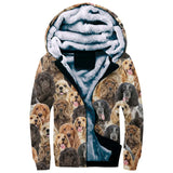 English Cocker Spaniel Full Face Fleece Hoodie