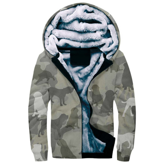 English Mastiff Camo Fleece Hoodie