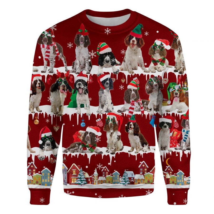 English Springer Spaniel - Snow Christmas - Premium Sweater