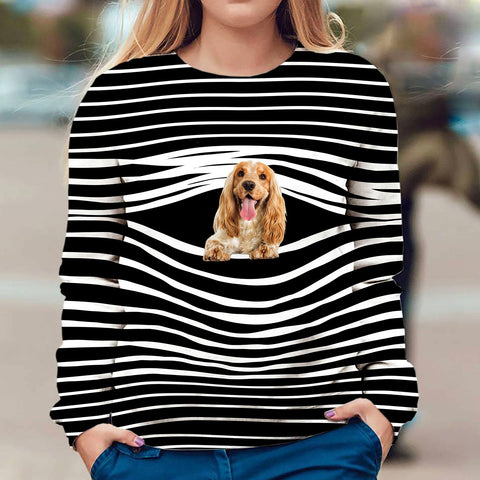 English Cocker Spaniel - Stripe - Premium Sweater