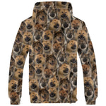 Eurasier Full Face Fleece Hoodie