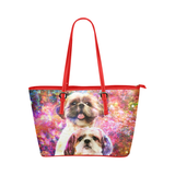 Shih Tzu Leather Tote Bag