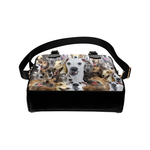 Greyhound Face Shoulder Handbag