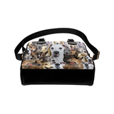 Greyhound Face Shoulder Handbag