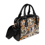 Shiba Inu Face Shoulder Handbag