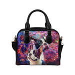 Boston Terrier Yin Yang Shoulder Handbag