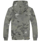 Flamingo Camo Fleece Hoodie