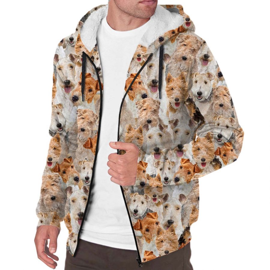 Fox Terrier Full Face Fleece Hoodie