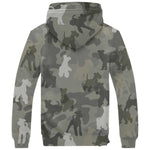 Fox Terrier Camo Fleece Hoodie