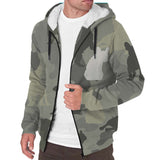 French Bulldog Camo Fleece Hoodie