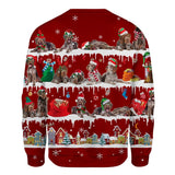 German Wirehaired Pointer - Snow Christmas - Premium Sweater