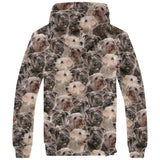 Glen of Imaal Terrier Full Face Fleece Hoodie