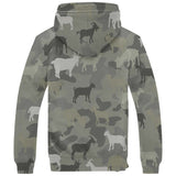 Goat Camo Fleece Hoodie