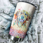 Golden Retriever Art Color Tumbler Cup