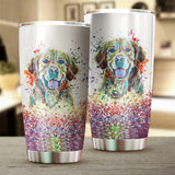 Golden Retriever Art Color Tumbler Cup