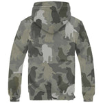 Golden Retriever Camo Fleece Hoodie