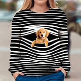 Golden Retriever - Stripe - Premium Sweater