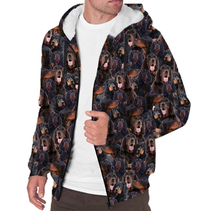 Gordon Setter Full Face Fleece Hoodie