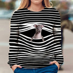 Greyhound - Stripe - Premium Sweater