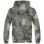 Brussels Griffon Camo Fleece Hoodie