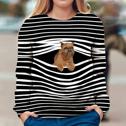 Brussels Griffon - Stripe - Premium Sweater