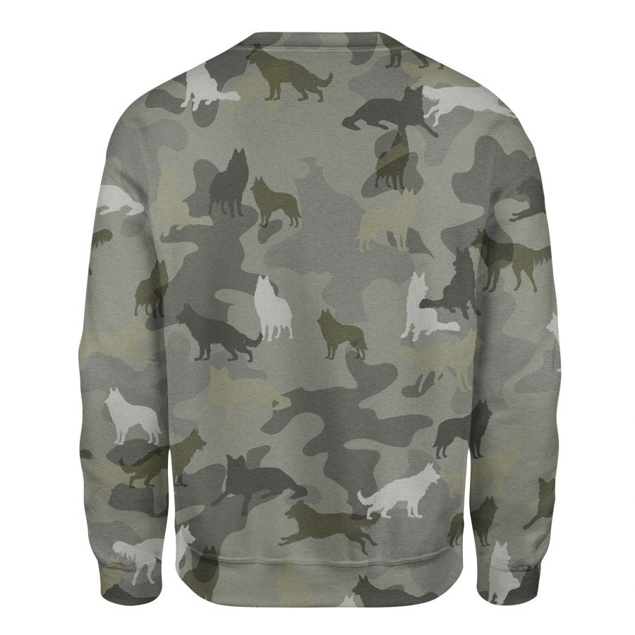 Groenendael Dog - Camo - Premium Sweater