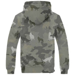 Groenendael Dog Camo Fleece Hoodie