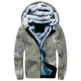 Groenendael Dog Camo Fleece Hoodie