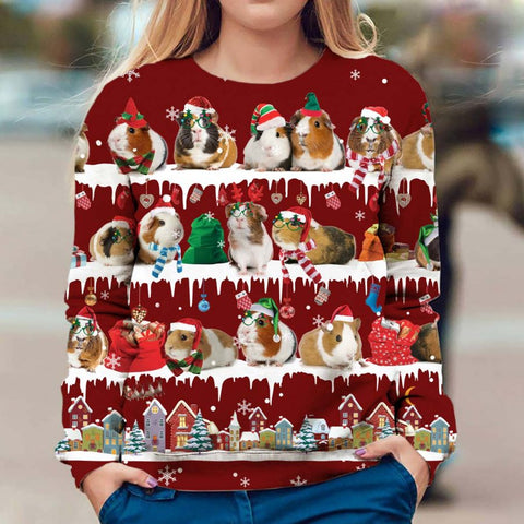 Guinea Pig - Snow Christmas - Premium Sweater