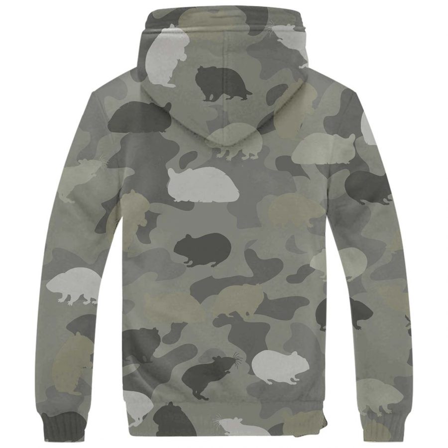 Hamster Camo Fleece Hoodie