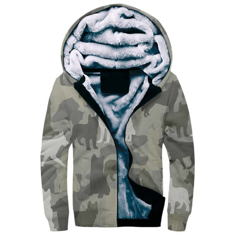 Husky Camo Fleece Hoodie