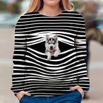 Husky - Stripe - Premium Sweater