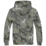 Ibizan Hound Camo Fleece Hoodie