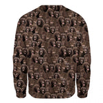 Irish Water Spaniel - Full Face - Premium Sweater