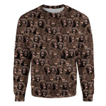 Irish Water Spaniel - Full Face - Premium Sweater