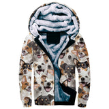 Jack Russell Terrier Full Face Fleece Hoodie