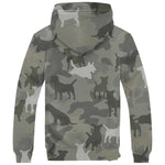 Jack Russell Terrier Camo Fleece Hoodie