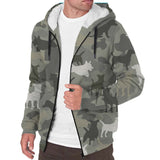 Jack Russell Terrier Camo Fleece Hoodie