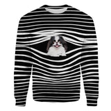 Japanese Chin - Stripe - Premium Sweater