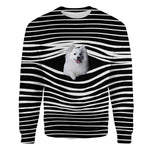 Japanese Spitz - Stripe - Premium Sweater