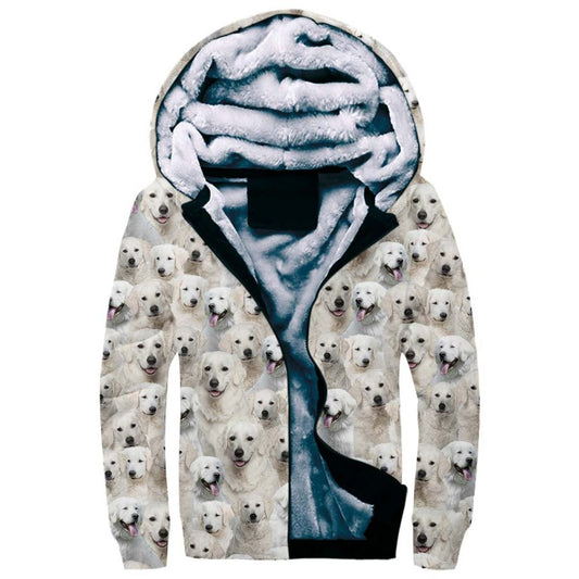 Kuvasz Full Face Fleece Hoodie