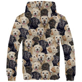 Labrador Retriever Full Face Fleece Hoodie