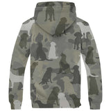 Labrador Retriever Camo Fleece Hoodie