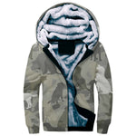 Labrador Retriever Camo Fleece Hoodie