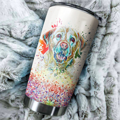 Labrador Retriever Art Color Tumbler Cup